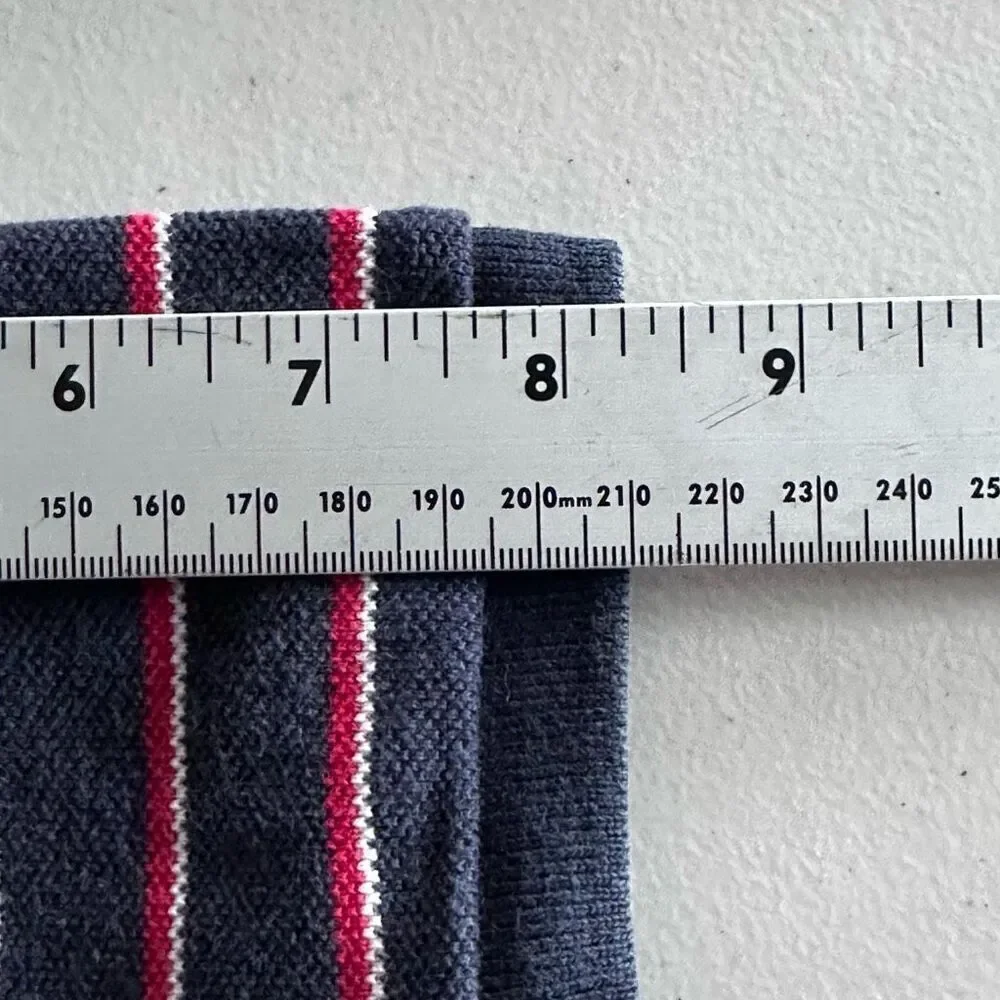 Vintage Polo Jeans Co. Ralph Lauren Polo Shirt Mens XL Blue‎ Flag Striped 90s